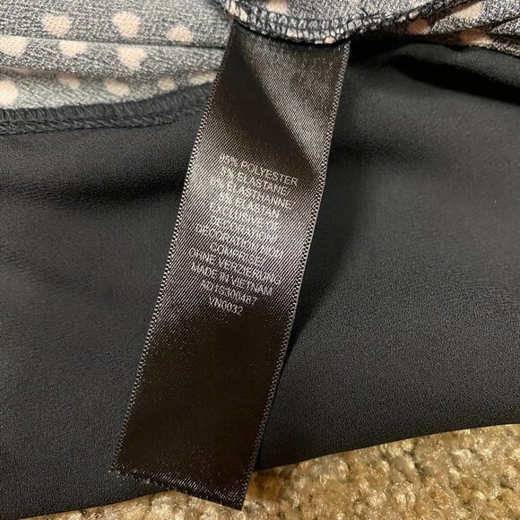 Adrianna Papell Heart Print Tunic Shirt Top Women's 1X Black Romance Valentines - Picture 11 of 12